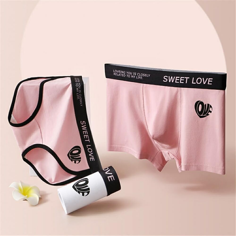 男女ペア 二本セット♡ギフト包装 Amazon | [ジュタオピン] カップル用アンダーウェア ショーツ